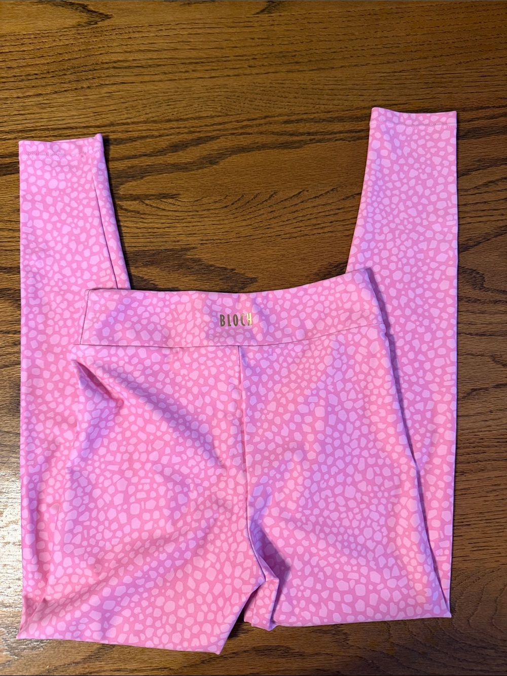 Bloch Pink Leopard-Print Kids' Dance Leggings